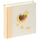 Walther ME-114 Einsteck-Babyalbum Bambini mit Ausstanzung f&uuml;r pers&ouml;nlichen Namen mit Beschriftungsfeldern f&uuml;r 200 Photos 10 x 15 cm beige
