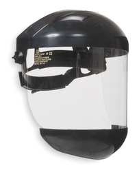 Industrial Grade 2AUB7 Ratchet Headgear, Chin Strap, Face Shield