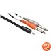 Hosa CMP159 Stereo Breakout, 3.5 mm TRS to Dual 1/4 in TS, 10-Feet
