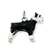 schnauzer36 - Sterling Silver Enameled Schnauzer Charm