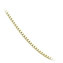 14k Yellow Gold .7mm Baby Box Chain Necklace - 16"