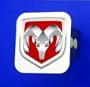 Dodge Ram Red Logo Tow Hitch Cover