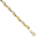 21l90skK8ZL. SL75  14k TwoTone Fancy Diamond Cut Bracelet 7.25 Inch