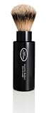 The Art of Shaving Travel Brush Turnback Silver Tip Badger/Black
