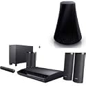 Sony 3D Blu-Ray 5.1 Channel Home Theater System, 1000 Watts, Full HD 1080p Playback, iPhone/iPad and Android Remote Control, Black - Bundle - with Sony SA-NS500 HomeShare Portable Speaker, Battery Operated, Black