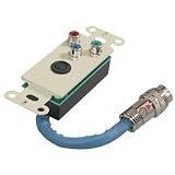 Cables To Go RapidRun Break-Away - Wall plate - S-Video / component video - 4 pin mini-DIN, RCA (F) - MUVI connector - ivory
