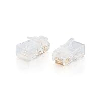 Cables to Go 01949 RJ45 Cat5 8 x 8 Modular Plug for Flat Stranded Cable -100 Pack