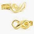 Vermeil Infinity Cufflinks - Business/Finance Themed Formal Wear - Cufflinks