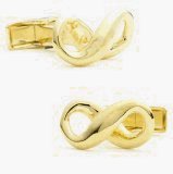 Vermeil Infinity Cufflinks - Business/Finance Themed Formal Wear - Cufflinks