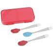 Especially for Baby BPA Free Soft Bite Spoons with Case 3-Pack - Red Especially for Baby BPA Free Soft Bite Spoons with Case 3-Pack - Red
