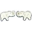 Sterling Silver Elephant Earrings Animal Jewelry