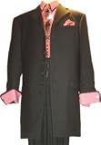 Sharp Black Fashion Men's Suit 5 Buttons Dress Suits $139