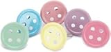 Eyelet Outlet Brads Pastel Button 12/Pkg QBRD-671; 3 Items/Order