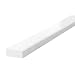 Independent Warehouse 60-6730-1 Knuffi Type D Polyurethane Foam Surface Bumper Guard, 196-3/4" Length x 2" Width x 13/16" Height, White