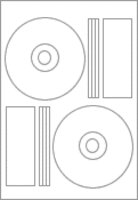 Childrens Toyshop  Computer : 50 Cd Dvd white labels A4 Matt Inkjet Printable