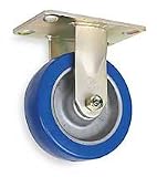 Industrial Grade 1NVU8 Rigid Caster, 6 In, 1750 Lb, Polyurethane