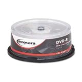 INNOVERA(46826) DVD+R Recordable Discs on Spindle, 4.7 GB, Silver, 25/Pack