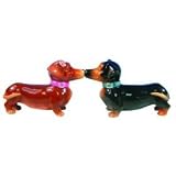 93416 Westland Giftware Mwah Magnetic Dachshunds Salt and Pepper Shaker Set, 2-3/4-inch