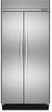 KitchenAid Architect Series II KSSC42FTS 42 Built-In Side-by-Side Refrigerator with Automatic Ice Maker & 4 Adjustable Glass Shelves: Stainless Steel