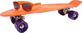 Stereo Vinyl Cruiser Complete Skateboard Orange W/Shades