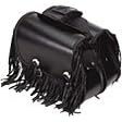 Slanted Motorcycle Saddlebags with Fringes 13.5WX10.5HX6D SD4038