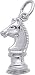 Jewelry : Chess Knight Charm by Rembrandt Charms