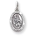 Sterling Silver St.Christopher Medal