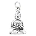Three Dimensional Sitting Young Buddha Pendant in Sterling Silver, #7842