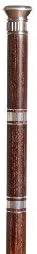 Ultimate Luxury Cane with Glass Flask, Stopper, and Two Small Drinking Glasses