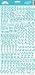 Doodlebug Sugared Alphabet Stickers - Swimming Pool