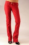 True Religion - JOHNNY TRUE RED STRAIGHT LEG DENIM JEAN