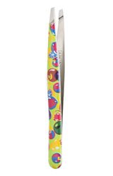 \#6 Japonesque Artisan Tweezer, Slant, Fruit Patterned