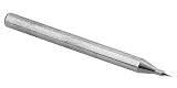 Niagara Cutter 059744 Stub Ball End Mill .005 Fl, 1 1/2 L, 1/8 Shk, Carbide, 2xFL