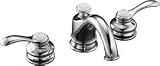 KOHLER K-12265-4-CP Fairfax Widespread Lavatory Faucet, Polished Chrome