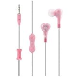 Bone Collection Headphone w/Mic and Volume Control, Pink
