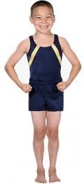 Boys and Men Gymnastics Shorter Shorts - Navy