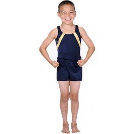 Boys and Men Gymnastics Shorter Shorts - Navy