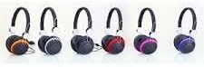 HilloAvenue Fashion Over Head Stereo Hands Free 3.5mm Audio Plug Plus Headset with In-line Microphone (Red)