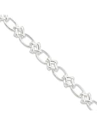 Sterling Silver 8.75inch Polished Fancy Link Bracelet QH230-8.75"