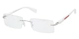 Prada Sport PS52CV 1AP1O1 Eyeglasses Silver Demi Shiny