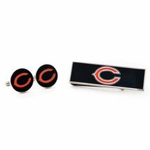 Chicago Bears Cuff Links and Money Clip Gift Set