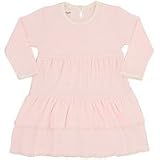 T-shirt ruffle t-dress- pink and natural 100% pima cotton