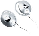 Jwin Jhe45Sil Ultra Lightweight Ear-Clips For Digital Devices With In-Line Volume Control (Silver)