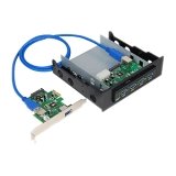Superspeed USB3.0 Bay Hub Kit with A Frontaccessible 4PORT Bay Hub  A 2-PORT Pci