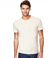 Henley Neck T-Shirt with Stay New™