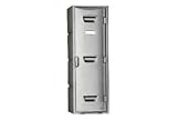 Double Tier Plastic Lockers - Flat Top 12x15x36 Gray