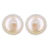 Schmuck-Pur S�sswasser-Perlen-Silber-Ohrstecker rose 10 mm