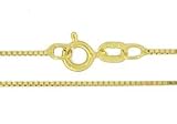 Produkt-Bild: Gelbgold Venezianerkette 14 Karat 585 14K Damenkette oder kurze Herrenkette 45cm mittel (009)