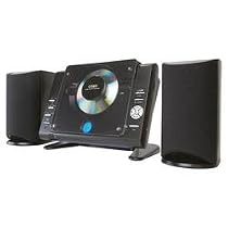 Coby CX-CD377 Micro CD Stereo System with AM/FM Tuner with Digital Display and Line-in Input (Black)