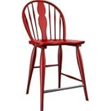 Color Cuisine Windsor Counter Stool Rouge Red Finish (Set of 2) - Broyhill  ....